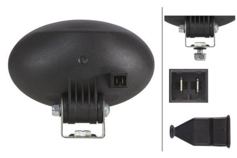 HELLA 1GA 996 361-011 AScheinwerfer Oval 100 Halogen