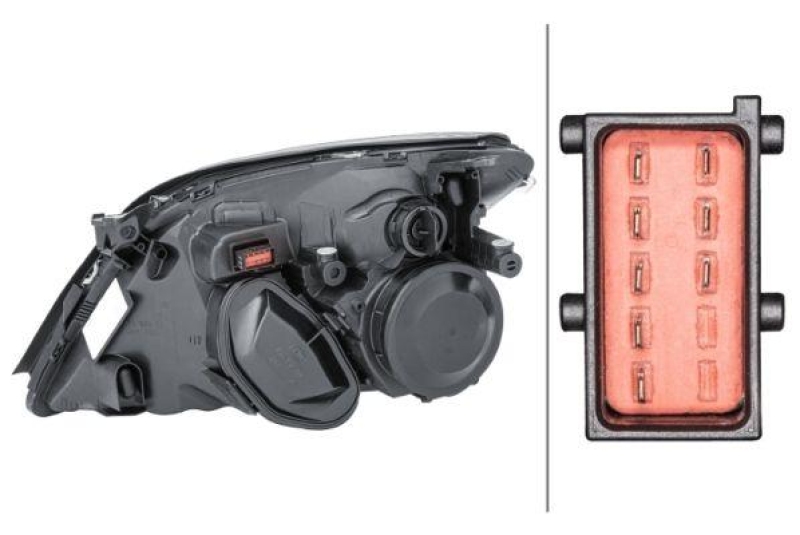 HELLA 1EL 008 320-081 Heckscheinwerfer rechts Halogen OPEL
