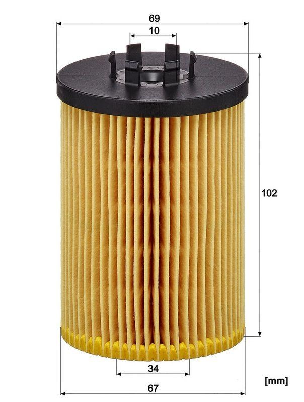 MANN-FILTER HU 715/5 x &Ouml;lfilter f&uuml;r BMW