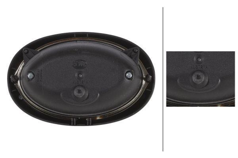 HELLA 1GA 996 361-431 AScheinwerfer Oval 100 Halogen