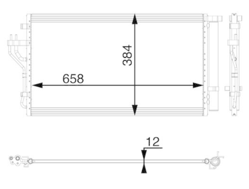 MAHLE AC 56 000P Klimakondensator