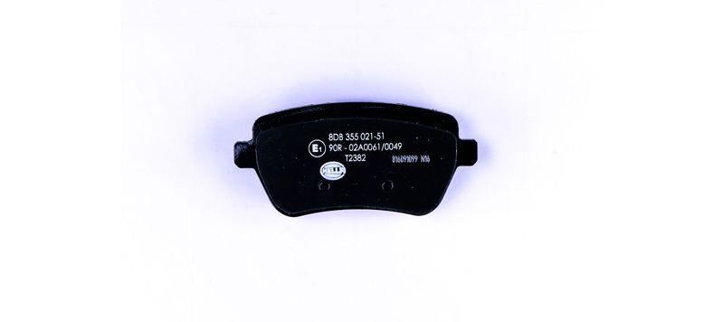 HELLA 8DB 355 021-511 Bremsbelagsatz, Scheibenbremsbelag