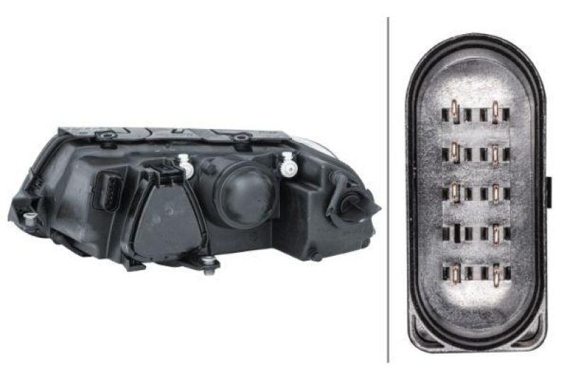 HELLA 1EL 008 350-021 Heckscheinwerfer rechts Halogen VW