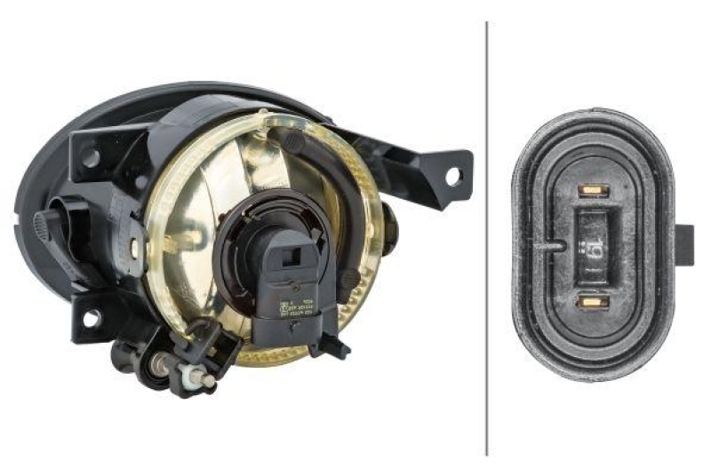 HELLA 1N0 010 151-021 Nebelscheinwerfer rechts Halogen VW