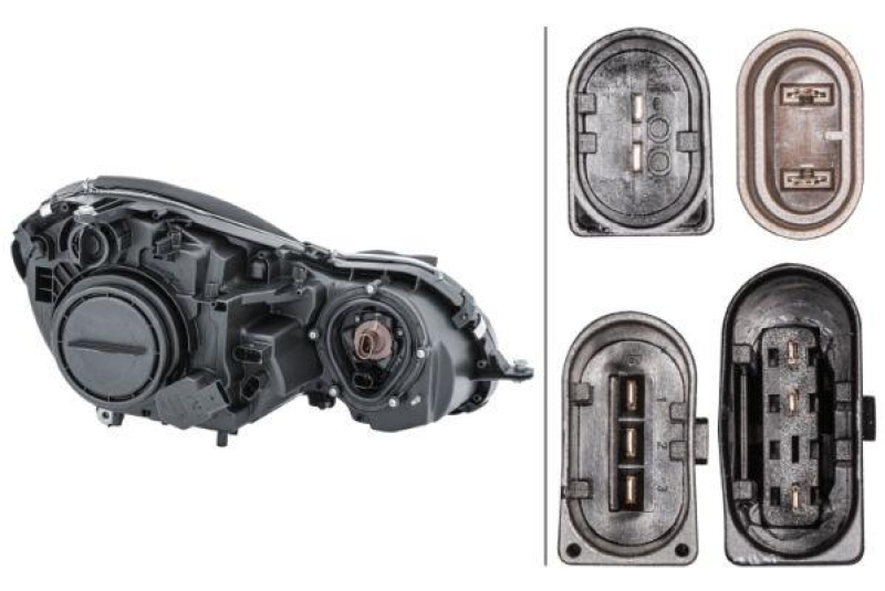 HELLA 1EL 008 369-071 Heckscheinwerfer links Halogen MB