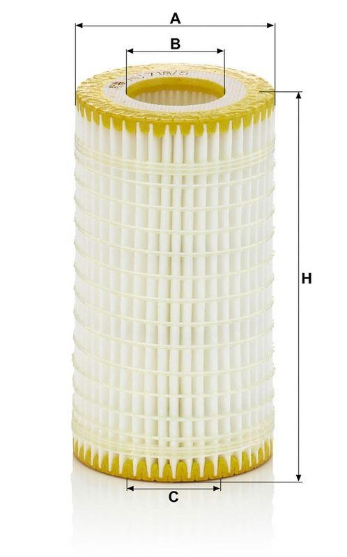 MANN-FILTER HU 718/5 x &Ouml;lfilter f&uuml;r Mercedes-Benz