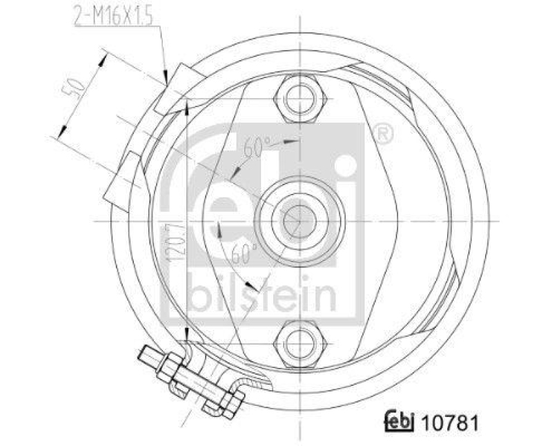 FEBI BILSTEIN 107481 Doppelmembranzylinder mit Anbaumaterial