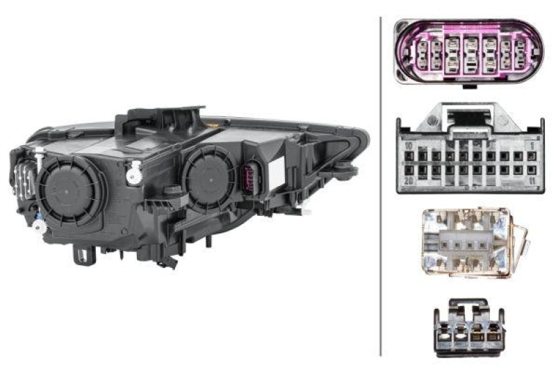 HELLA 1EL 010 740-571 Heckscheinwerfer links Hybrid AUDI