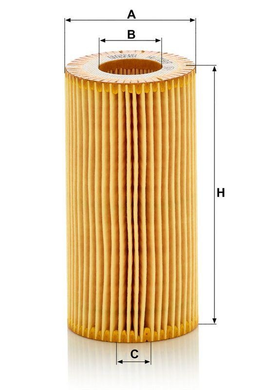 MANN-FILTER HU 719/8 y &Ouml;lfilter f&uuml;r Volvo