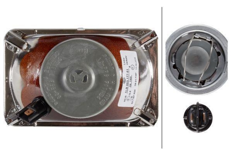 HELLA 1LB 003 177-511 Einsatz-Heckscheinwerfer Halogen