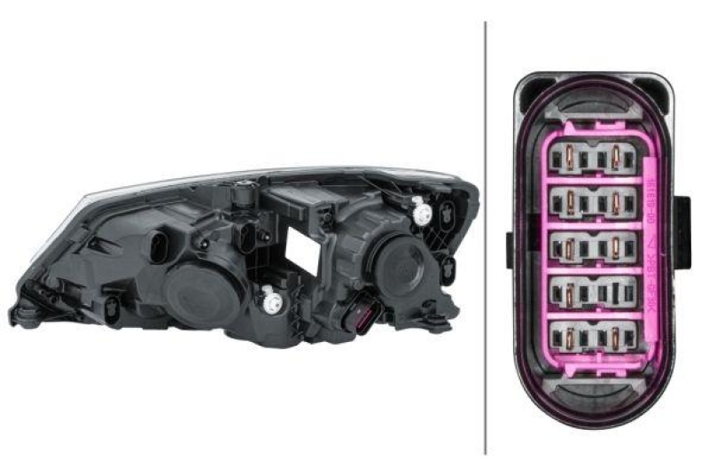 HELLA 1EL 011 824-221 Heckscheinwerfer rechts Halogen SKODA