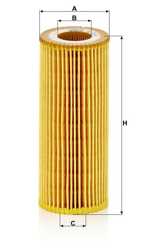 MANN-FILTER HU 721/4 x &Ouml;lfilter f&uuml;r BMW