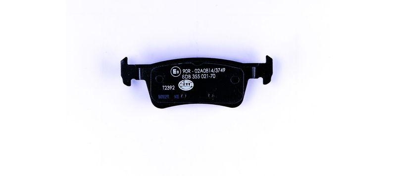 HELLA 8DB 355 021-701 Bremsbelagsatz, Scheibenbremsbelag f&uuml;r PEUGEOT