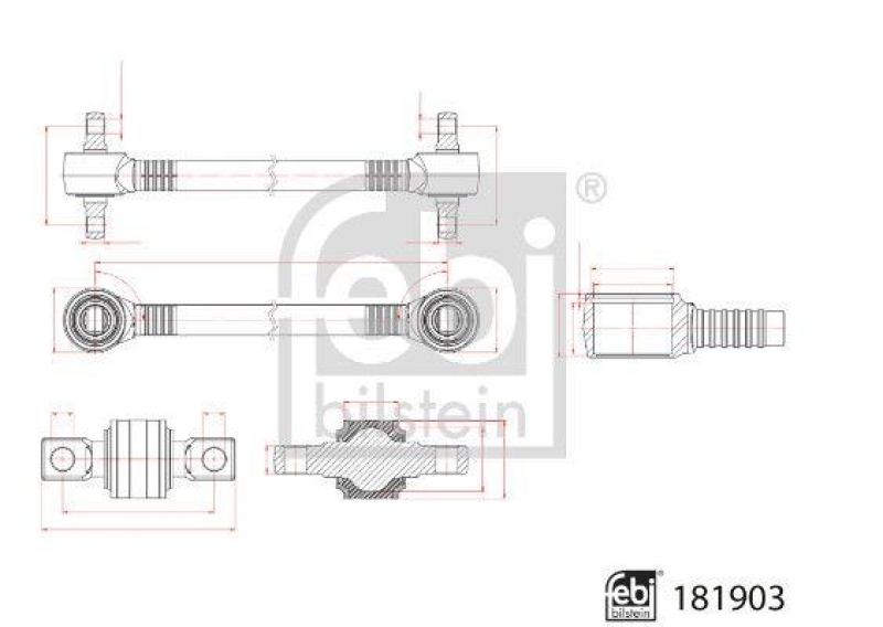 FEBI BILSTEIN 181903 Achsstrebe f&uuml;r M A N