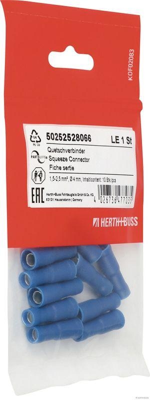 HERTH+BUSS 50252528066 Quetschverbinder 1,5 - 2,5 mm&sup2;, &Oslash; 4 mm, DIN 46245, 10 St&uuml;ck
