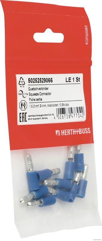 HERTH+BUSS 50252529066 Quetschverbinder 1,5 - 2,5 mm², Ø 4 mm, DIN 46245, 10 Stück