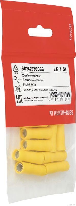 HERTH+BUSS 50252536066 Quetschverbinder 4 - 6 mm&sup2;, &Oslash; 5 mm, DIN 46245, 10 St&uuml;ck