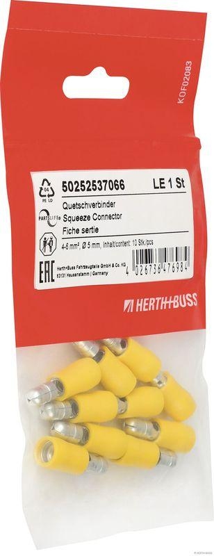 HERTH+BUSS 50252537066 Quetschverbinder 4 - 6 mm&sup2;, &Oslash; 5 mm, DIN 46245, 10 St&uuml;ck
