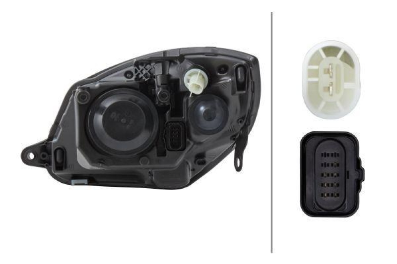 HELLA 1EL 247 025-261 Heckscheinwerfer rechts Halogen SKODA