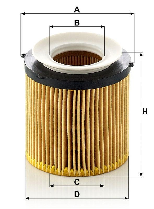 MANN-FILTER HU 8002 x KIT &Ouml;lfilter f&uuml;r BMW