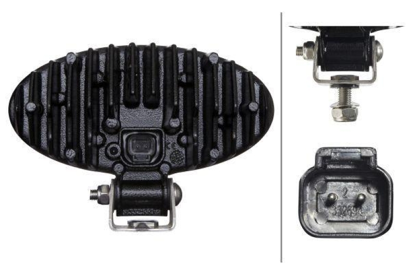 HELLA 1GB 996 386-001 AScheinwerfer Oval 90 LED