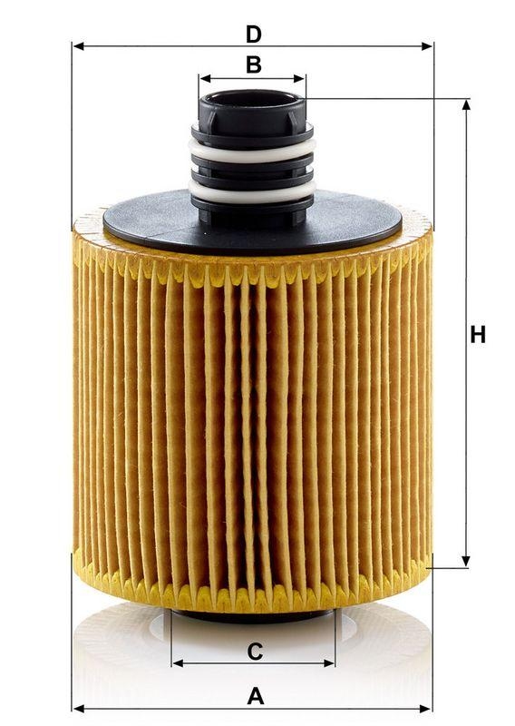 MANN-FILTER HU 8006 z &Ouml;lfilter f&uuml;r Fiat Gruppe