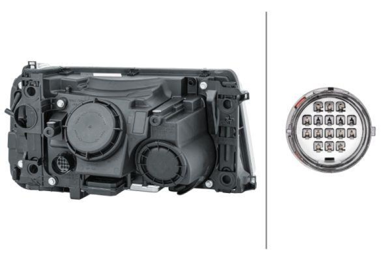 HELLA 1EL 238 022-871 Heckscheinwerfer links Bi-Xenon LandRo