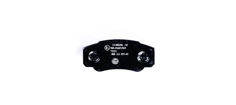 HELLA 8DB 355 013-511 Bremsbelagsatz, Scheibenbremsbelag f&uuml;r NISSAN