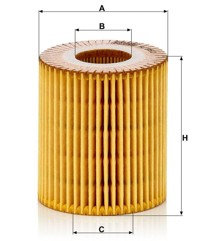 MANN-FILTER HU 815/2 x &Ouml;lfilter f&uuml;r BMW