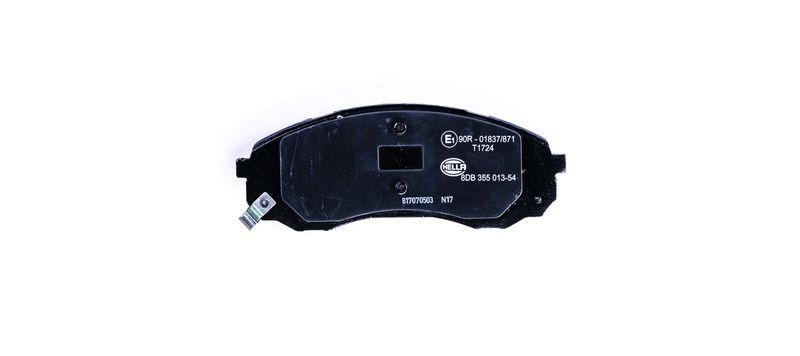HELLA 8DB 355 013-541 Bremsbelagsatz, Scheibenbremsbelag f&uuml;r HYUNDAI/KIA