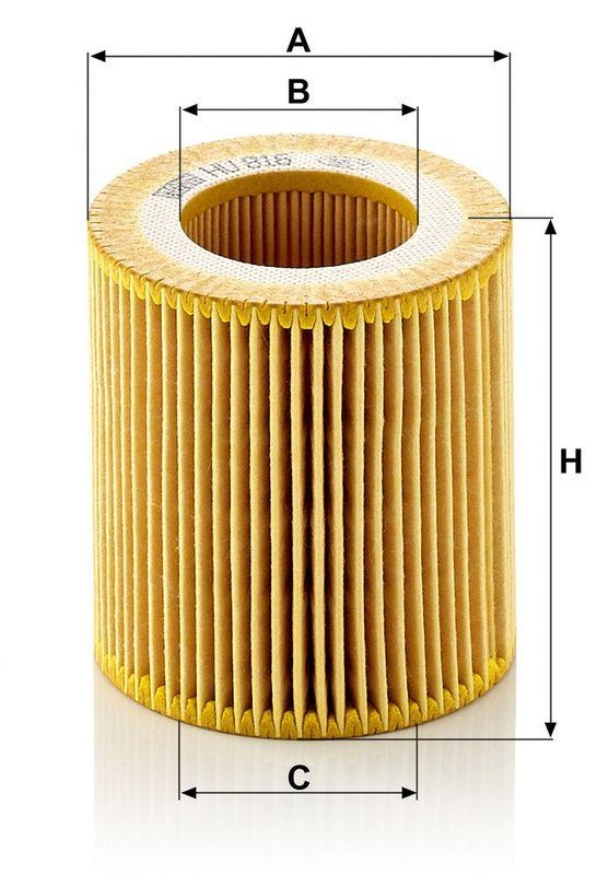 MANN-FILTER HU 816 z KIT &Ouml;lfilter f&uuml;r BMW