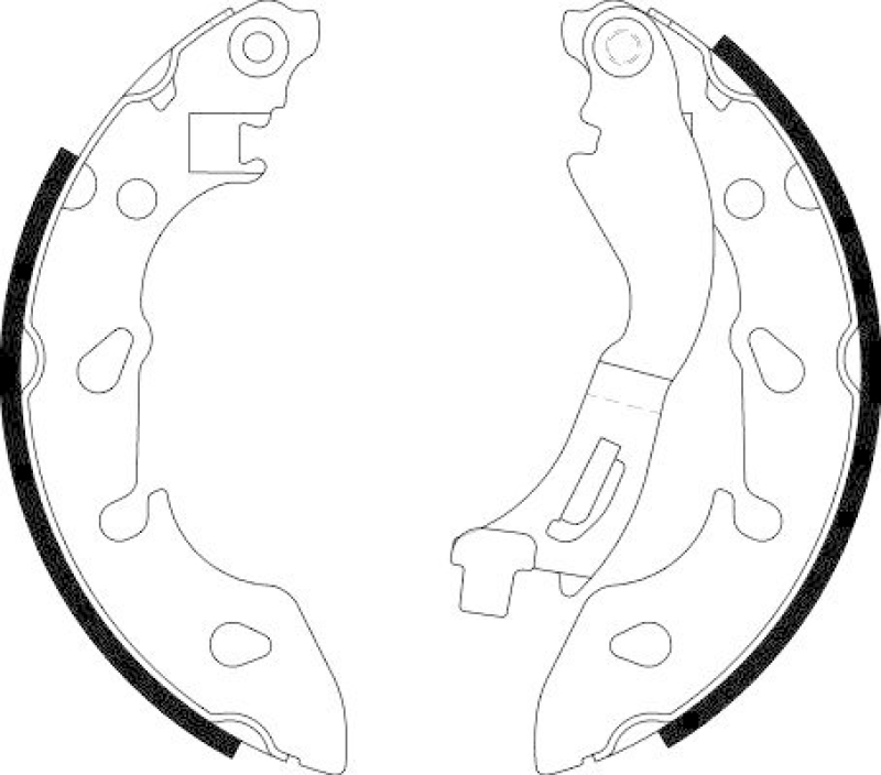HELLA 8DB 355 022-211 Bremsbackensatz f&uuml;r FIAT/FORD