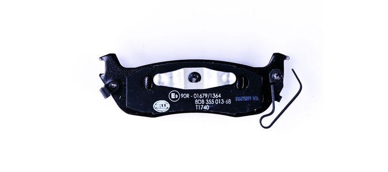 HELLA 8DB 355 013-681 Bremsbelagsatz, Scheibenbremsbelag f&uuml;r NISSAN