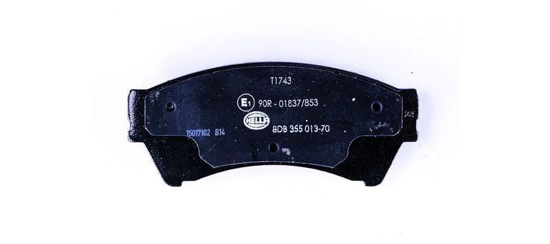 HELLA 8DB 355 013-701 Bremsbelagsatz, Scheibenbremsbelag f&uuml;r FORD/FORD USA/LINCOLN/...