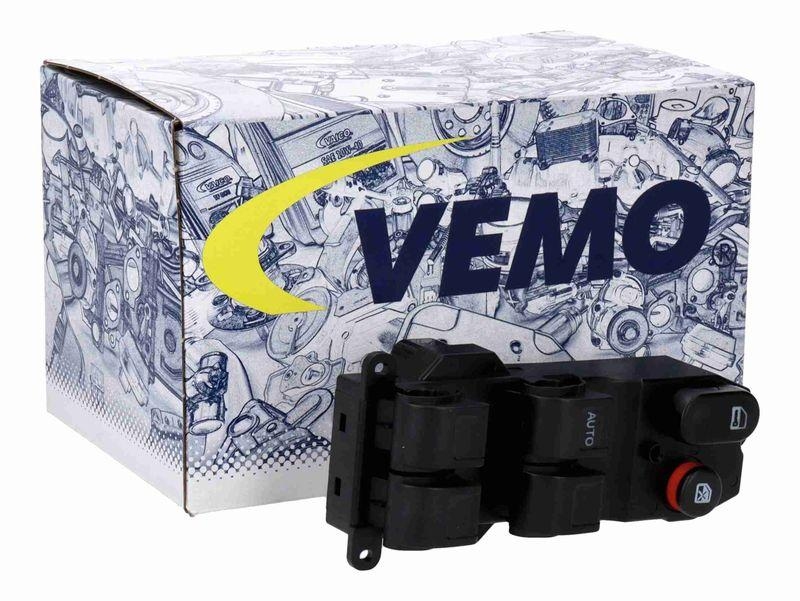 VEMO V26-73-0048 Schalter, Fensterheber schwarz, Fahrerseitig f&uuml;r HONDA