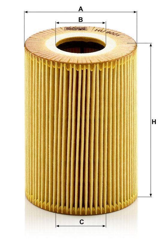 MANN-FILTER HU 9001 x &Ouml;lfilter f&uuml;r Porsche