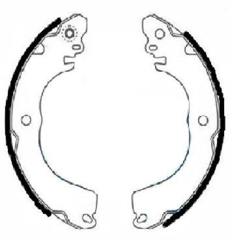 HELLA 8DB 355 022-311 Bremsbackensatz f&uuml;r NISSAN