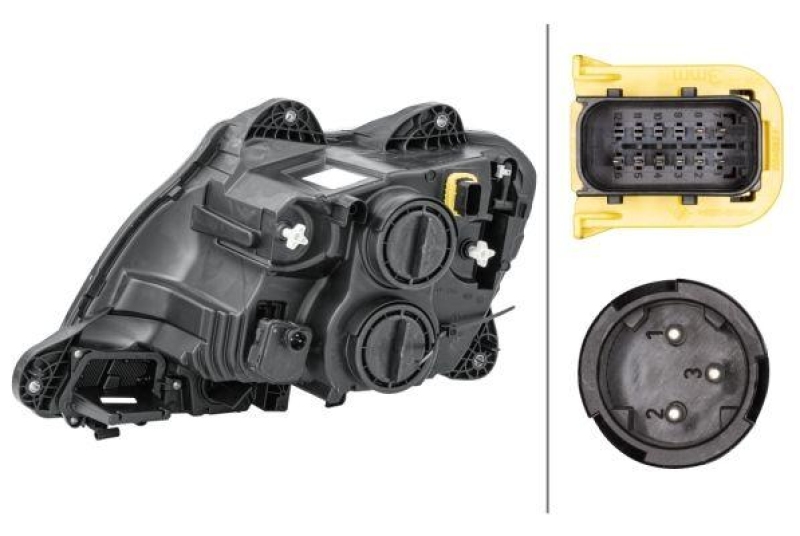 HELLA 1LD 010 116-621 Heckscheinwerfer rechts Halogen DAF