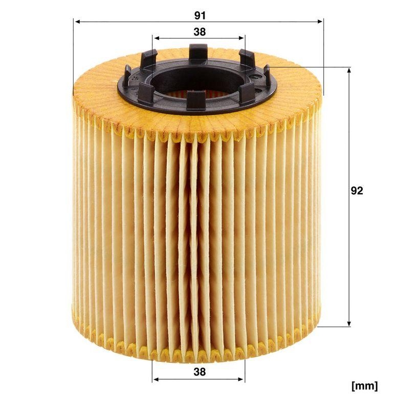 MANN-FILTER HU 923 x &Ouml;lfilter f&uuml;r Renault