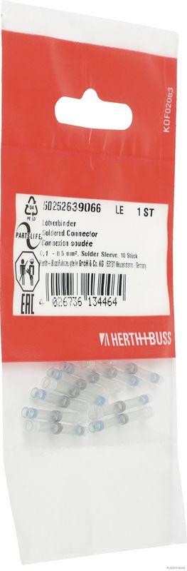 HERTH+BUSS 50252639066 L&ouml;tverbinder 0,1 - 0,5 mm&sup2;, Solder Sleeve, 10 St&uuml;ck