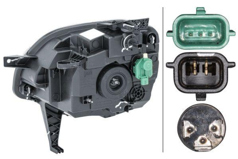 HELLA 1LD 011 561-041 Heckscheinwerfer rechts Halogen RENAULT
