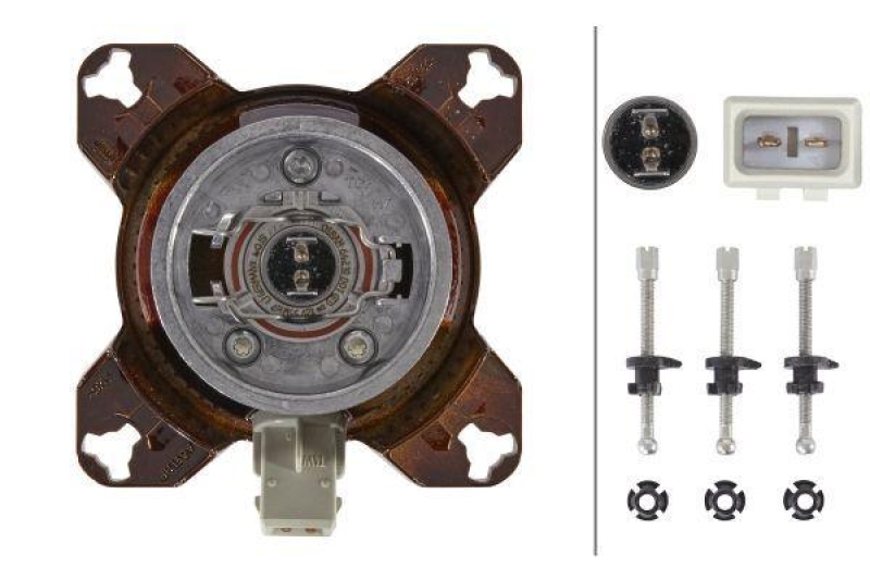 HELLA 1K0 008 191-001 Einsatz-Frontscheinwerfer Halogen