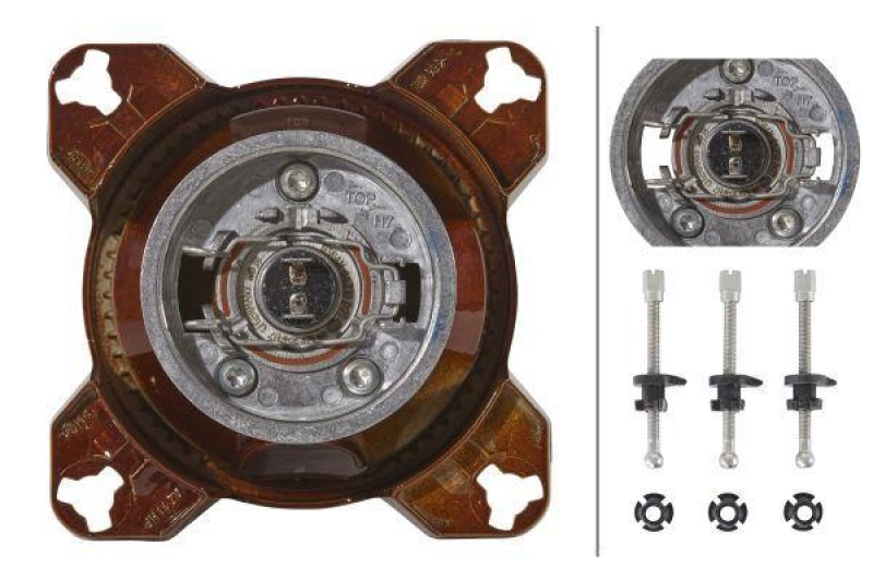 HELLA 1K0 008 191-011 Einsatz-Frontscheinwerfer Halogen