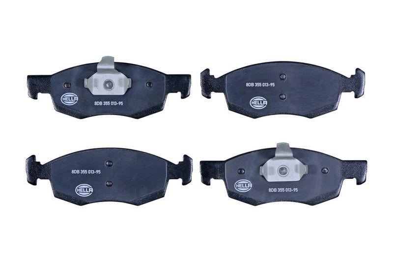 HELLA 8DB 355 013-951 Bremsbelagsatz, Scheibenbremsbelag f&uuml;r DACIA