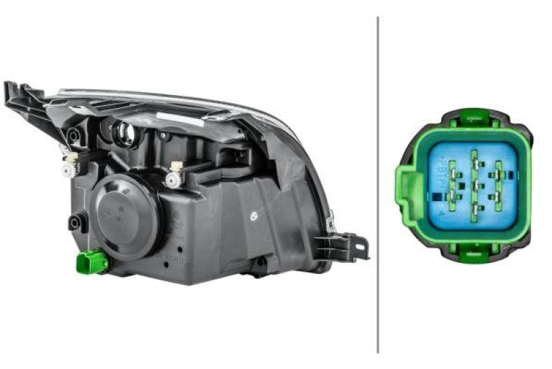 HELLA 1LD 246 044-231 Heckscheinwerfer links Halogen FORD