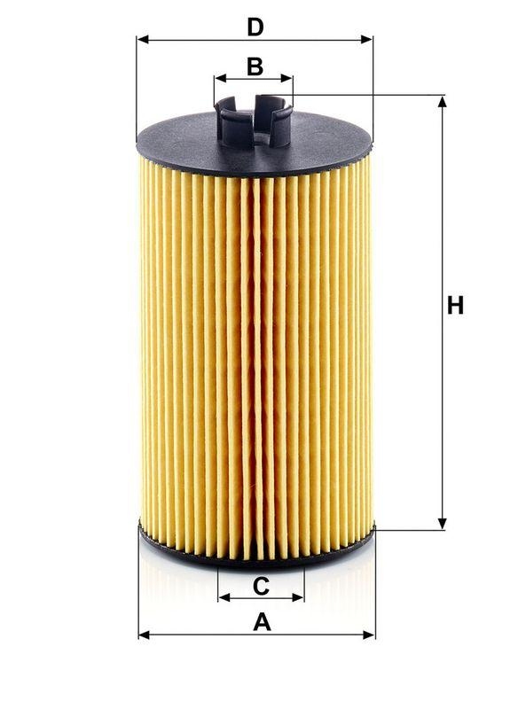 MANN-FILTER HU 931/6 x &Ouml;lfilter f&uuml;r Fendt