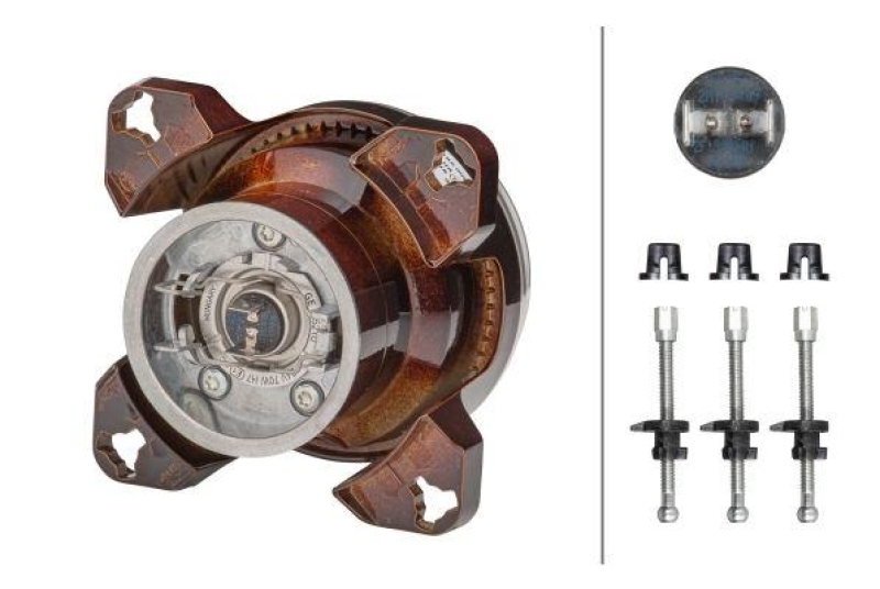 HELLA 1K0 008 191-017 Einsatz-Frontscheinwerfer Halogen