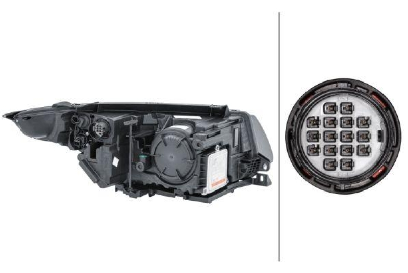 HELLA 1EL 354 806-051 Heckscheinwerfer links Bi-Xenon LandRo
