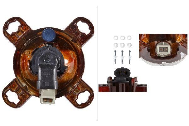 HELLA 1K0 247 043-001 Scheinwerfer Modul 90 Halogen