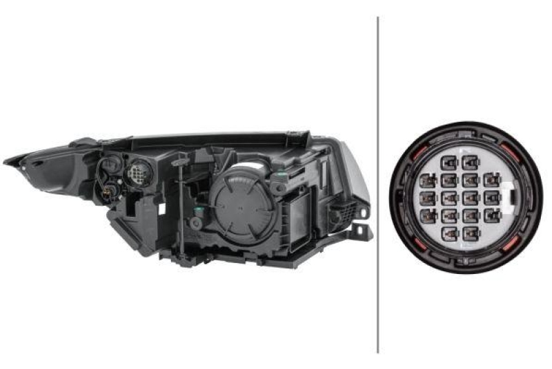 HELLA 1EL 354 806-091 Heckscheinwerfer links Hybrid LandRo